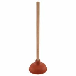 Best Pirce 👏 Prime-Line Products Plunger, 6", Light Duty, Rubber Cup, Red, Wooden Handle 😀