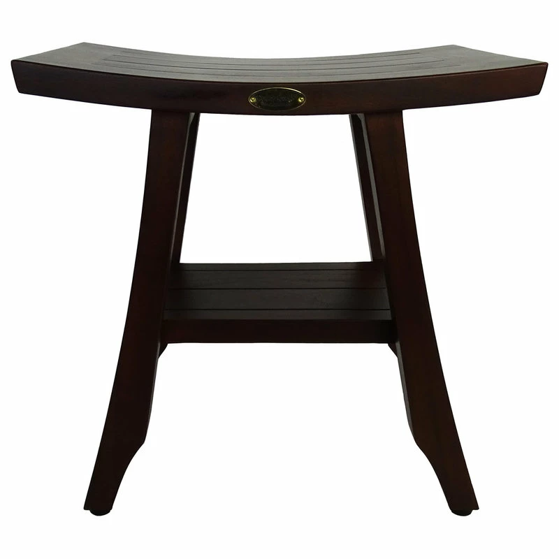 Top 10 ๐ DecoTeak Patented Satori Eastern Style Teak Shower Stools With Shelf, 18" โญ 3 Top 10 ๐ DecoTeak Patented Satori Eastern Style Teak Shower Stools With Shelf, 18" โญ - Image 3