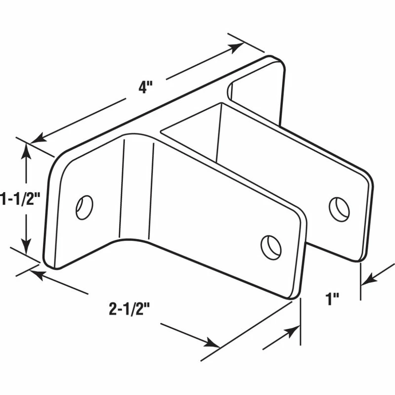 Promo ๐ Prime-Line Products Two Ear Wall Bracket, For 1" Panels, Zinc Alloy, Chrome Plated Finish โ 2 Promo ๐ Prime-Line Products Two Ear Wall Bracket, For 1" Panels, Zinc Alloy, Chrome Plated Finish โ - Image 2