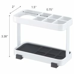 Best deal 👍 Yamazaki Home Toothbrush And Toiletries Stand, Steel, White 🎉 -Nameeks Shop 0511bb48025ad5ed 2753 w800 h800 b1 p0
