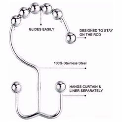 Brand new 🔥 SignatureThings Metal Double Shower Curtain Rings Set Of 12, Polished Nickel 👏 -Nameeks Shop 0cb1b7f5026f73e8 2260 w800 h800 b1 p0