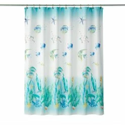 Best reviews of 🌟 Saturday Knight Limited SKL Home Ocean Watercolor Shower Curtain ⭐