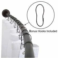 Best deal 🛒 Dillon And Daria's Designs LLC Utopia Alley 72" Aluminum Curved Rod, Oil Rubbed Bronze 🎉