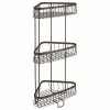 Promo 💯 IDesign York Lyra 3-Tier Shower Shelf, Bronze 🎁