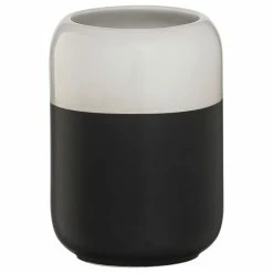 Cheap 💯 Tumbler/Toothbrush Holder Sealskin Sphere Black And White Porcelain 😀