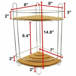 Flash Sale 🥰 EVIDECO Freestanding Organizer Metal Wire Corner Shower Caddy - 2 Bamboo Shelves Brown ✔️ 8 Flash Sale 🥰 EVIDECO Freestanding Organizer Metal Wire Corner Shower Caddy - 2 Bamboo Shelves Brown ✔️ -Nameeks Shop 2811113b0de67f9b 9665 w800 h800 b1 p0