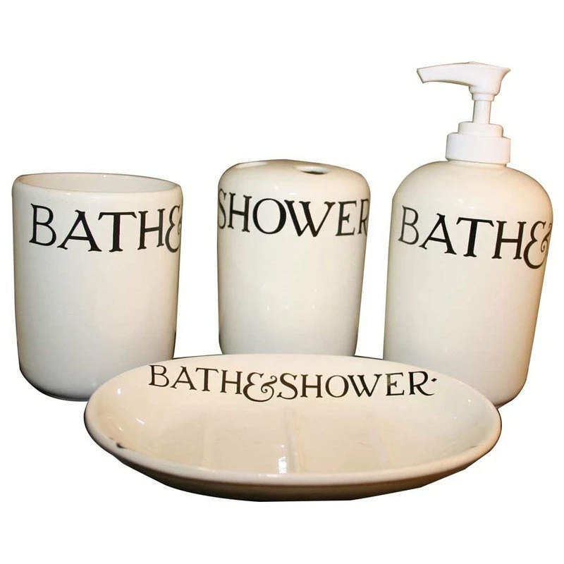 Wholesale 💯 Renovators Supply Manufacturing Vintage Ceramic Bath Set Soap Dish Dispenser And Tumbler | ⌛ 1 Wholesale 💯 Renovators Supply Manufacturing Vintage Ceramic Bath Set Soap Dish Dispenser And Tumbler | ⌛