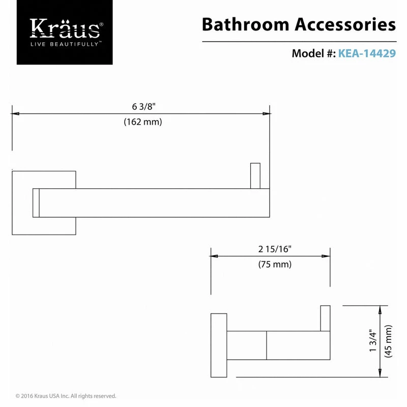Buy ๐คฉ Kraus USA, Inc. Kraus KEA-14429 Aura Solid Brass Tissue Holder - Chrome ๐ 2 Buy ๐คฉ Kraus USA, Inc. Kraus KEA-14429 Aura Solid Brass Tissue Holder - Chrome ๐ - Image 2