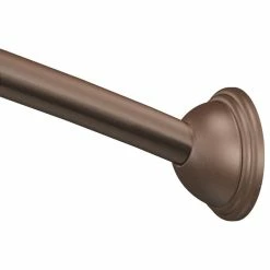 Buy ⌛ Moen Curved Shower Rods 5' Curved Shower Rod, Old World Bronze 🔥