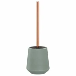 Top 10 🔔 Freestanding Toilet Brush And Holder Set Sealskin Conical Copper Green Porcelain 🔥