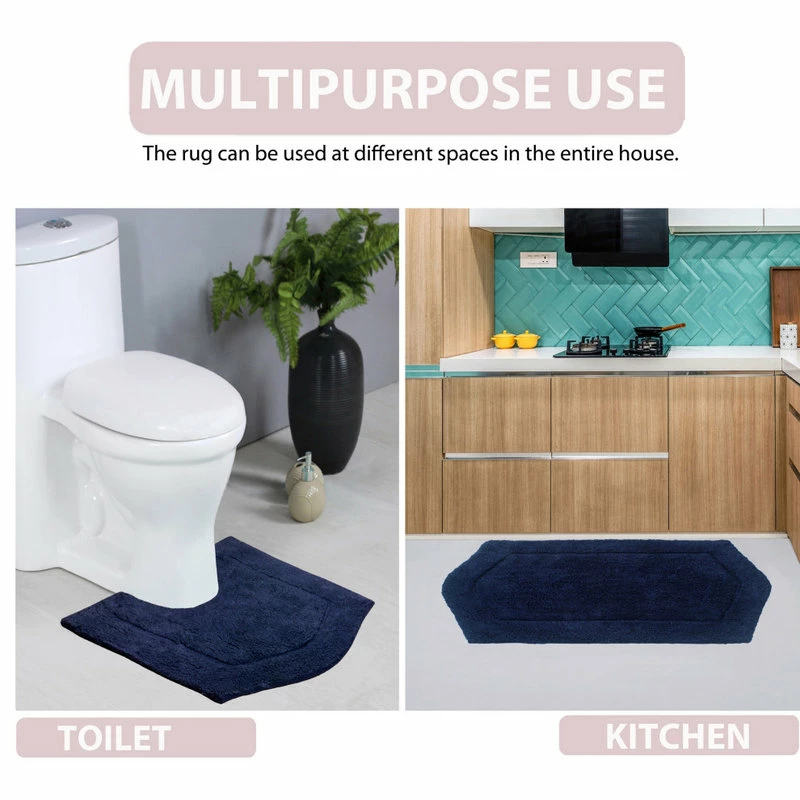 Best Sale 💯 Home Weavers Inc. Waterford Bath Rug, 17"x24", Navy Blue 🔥 5 Best Sale 💯 Home Weavers Inc. Waterford Bath Rug, 17"x24", Navy Blue 🔥 - Image 5