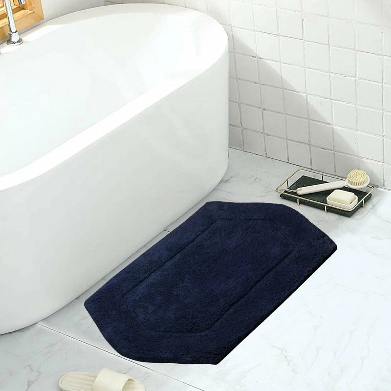 Best Sale 💯 Home Weavers Inc. Waterford Bath Rug, 17"x24", Navy Blue 🔥 2 Best Sale 💯 Home Weavers Inc. Waterford Bath Rug, 17"x24", Navy Blue 🔥 - Image 2