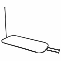 Deals ✔️ Dillon And Daria's Designs LLC Hoop Shower Rod For Clawfoot Tub, Black 🔥