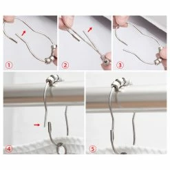 Outlet 😀 Dillon And Daria's Designs LLC Utopia Alley Roller Shower Hook, Chrome 😉 -Nameeks Shop 43c182db00ed110b 2294 w800 h800 b1 p0