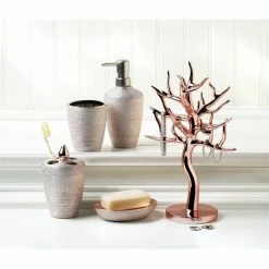 Best Pirce 🌟 Zingz & Thingz 3 Piece Shimmer Ceramic Bath Accessory Set In Rose Gold 🤩 -Nameeks Shop 46e1b9cb007916b9 1108 w800 h800 b0 p0