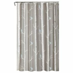 Outlet 💯 Lush Decor Bird On The Tree Shower Curtain Gray/Blue 72x72 🧨