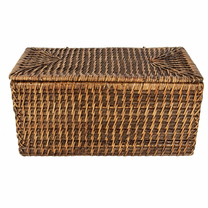 Outlet ⭐ Artifacts Trading Company Saboga Home Double Tissue Box Holder With Divider, Antique Brown ✔️ 3 Outlet ⭐ Artifacts Trading Company Saboga Home Double Tissue Box Holder With Divider, Antique Brown ✔️ - Image 3