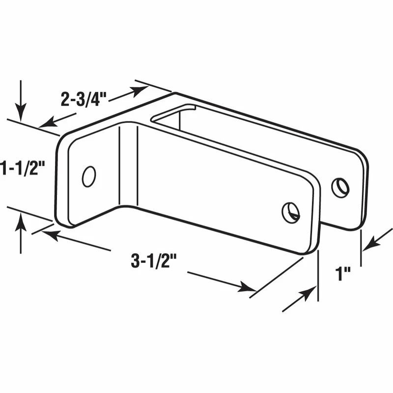 Budget ๐ Prime-Line Products One Ear Wall Bracket, For 1" Thick, Panels, Zinc Alloy, Chrome Plated ๐ฅ 2 Budget ๐ Prime-Line Products One Ear Wall Bracket, For 1" Thick, Panels, Zinc Alloy, Chrome Plated ๐ฅ - Image 2