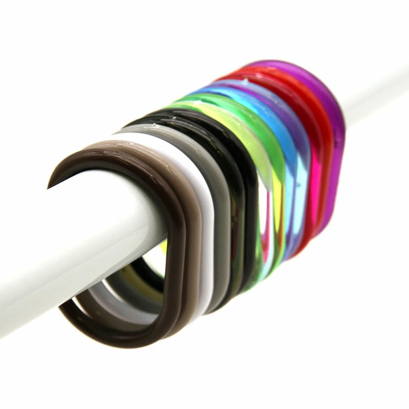 Buy ⌛ EVIDECO Shower Curtain Rings Plastic Hooks Solid And Clear Color Set Of 12 Clear Light B 😉 5 Buy ⌛ EVIDECO Shower Curtain Rings Plastic Hooks Solid And Clear Color Set Of 12 Clear Light B 😉 - Image 5