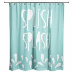 Promo 🤩 DDCG Splish Splash 71x74 Shower Curtain ⌛