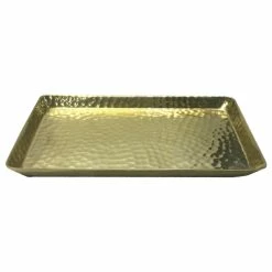 Brand new โจ TATARA Nu Steel Gold ๐จ Hammered Vanity Tray ๐