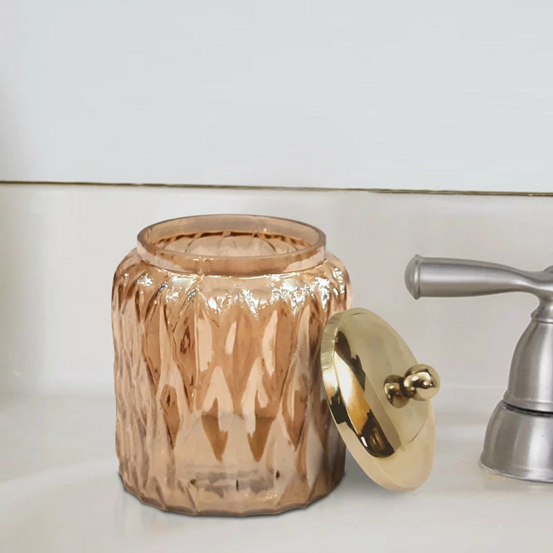 Cheap ๐ TATARA Nu Steel Amber Glass With Gold Colored Steel Cotton Container โค๏ธ 3 Cheap ๐ TATARA Nu Steel Amber Glass With Gold Colored Steel Cotton Container โค๏ธ - Image 3