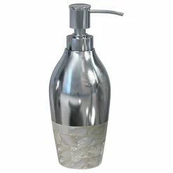 Best Pirce ⭐ TATARA Nu Steel 👩 Mother Of Pearl Soap/Lotion Pump 💯