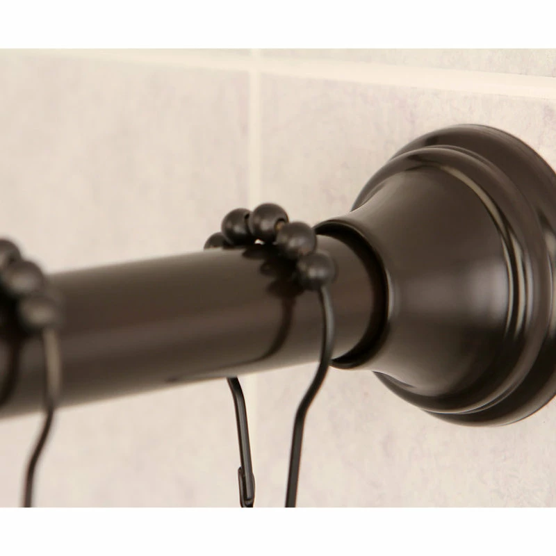 Hot Sale ๐ Kingston Brass Kingston Straight Shower Curtain Rod W/Shower Curtain Rings, Oil Rubbed Bronze ๐ 5 Hot Sale ๐ Kingston Brass Kingston Straight Shower Curtain Rod W/Shower Curtain Rings, Oil Rubbed Bronze ๐ - Image 5
