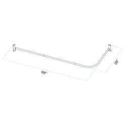 Brand new ๐ Dillon And Daria's Designs LLC Utopia Alley Rustproof L-Shaped Corner Shower Curtain Rod, Nickel ๐ 13 Brand new ๐ Dillon And Daria's Designs LLC Utopia Alley Rustproof L-Shaped Corner Shower Curtain Rod, Nickel ๐ -Nameeks Shop 8231fba70231f288 0749 w800 h800 b1 p0