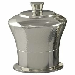 Deals 🎁 TATARA Nu Steel 🔨 Hammered Cotton Swab/Cotton Container 💯