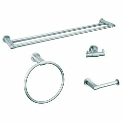 Outlet 🥰 Ancona Moderna 4-Piece Stainless Steel Bathroom Hardware Set 🌟