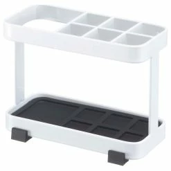Best deal 👍 Yamazaki Home Toothbrush And Toiletries Stand, Steel, White 🎉