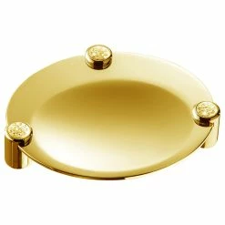 Hot Sale 👍 Secret Bath Cecilia Luxury Gold Swarovski Crystals Table Soap Dish 👍