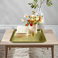 Brand new ✨ TATARA Nu Steel Gold 🔨 Hammered Vanity Tray 👍 -Nameeks Shop b5f180640ec8be15 4650 w800 h800 b0 p0