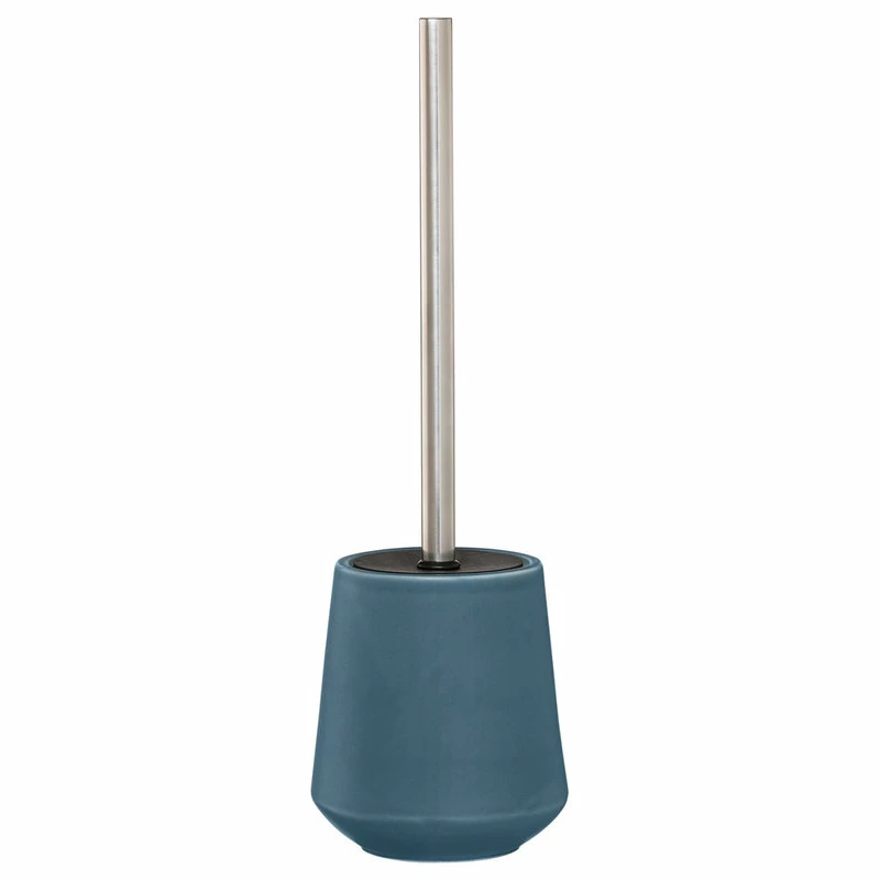 Promo 😍 Freestanding Toilet Brush And Holder Set Sealskin Conical Chrome Blue Porcelain 💯 1 Promo 😍 Freestanding Toilet Brush And Holder Set Sealskin Conical Chrome Blue Porcelain 💯