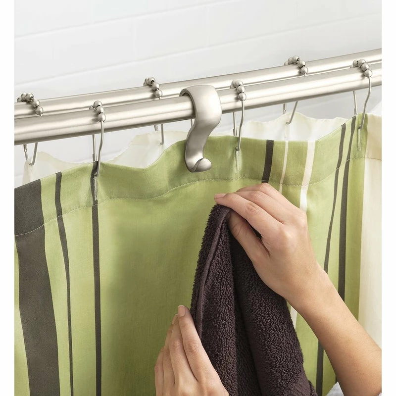 Best Sale 🌟 Moen Curved Shower Rods Brushed Nickel Adjustable Curved Shower Rod DN2141BN ⭐ 2 Best Sale 🌟 Moen Curved Shower Rods Brushed Nickel Adjustable Curved Shower Rod DN2141BN ⭐ - Image 2