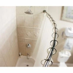Budget 👏 Moen Brushed Nickel Adjustable Curved Shower Rod 2-102-5BS 🥰