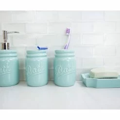 New 🥰 HOME BASICS 4-Piece Dolomite Mason Jar Bath Set, Mint 👏 5 New 🥰 HOME BASICS 4-Piece Dolomite Mason Jar Bath Set, Mint 👏 -Nameeks Shop c6513cdf0cd05eb2 6187 w800 h800 b0 p0