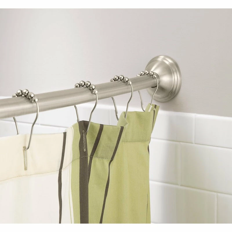 Promo 🤩 Moen Curved Shower Rods Adjustable Curved Shower Rod, Brushed Nickel 🎉 4 Promo 🤩 Moen Curved Shower Rods Adjustable Curved Shower Rod, Brushed Nickel 🎉 - Image 4