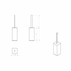 Budget 🛒 Nameeks Square Matte Black Toilet Brush Holder ✔️ -Nameeks Shop d12156f70357cbde 6547 w800 h800 b1 p0