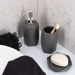 Best deal ⌛ EVIDECO Bathroom Soap Dish Cup Diamond Stoneware White, Grey 🔔 -Nameeks Shop d2b19bcb0377e741 2645 w800 h800 b0 p0