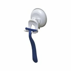 Wholesale โญ EVIDECO Suction Mounted Bath Men Razor Shaver Holder White ๐ฏ