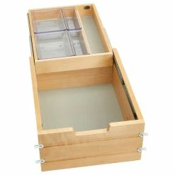 Brand new ๐ Rev-A-Shelf 4VDOT-18-1 4VDOT Series Tiered Vanity Organizer - Natural Maple โจ