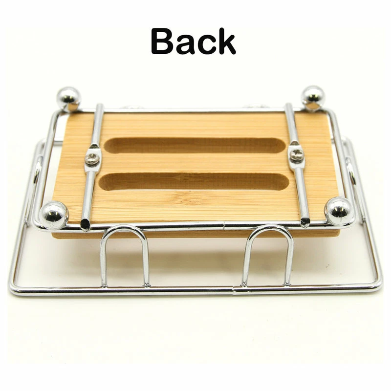 Discount ๐ EVIDECO Bath Metal Wire Soap Dish Cup With Bamboo Tray Brown ๐ 4 Discount ๐ EVIDECO Bath Metal Wire Soap Dish Cup With Bamboo Tray Brown ๐ - Image 4