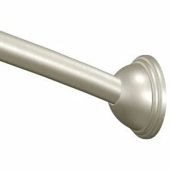 Promo 🤩 Moen Curved Shower Rods Adjustable Curved Shower Rod, Brushed Nickel 🎉