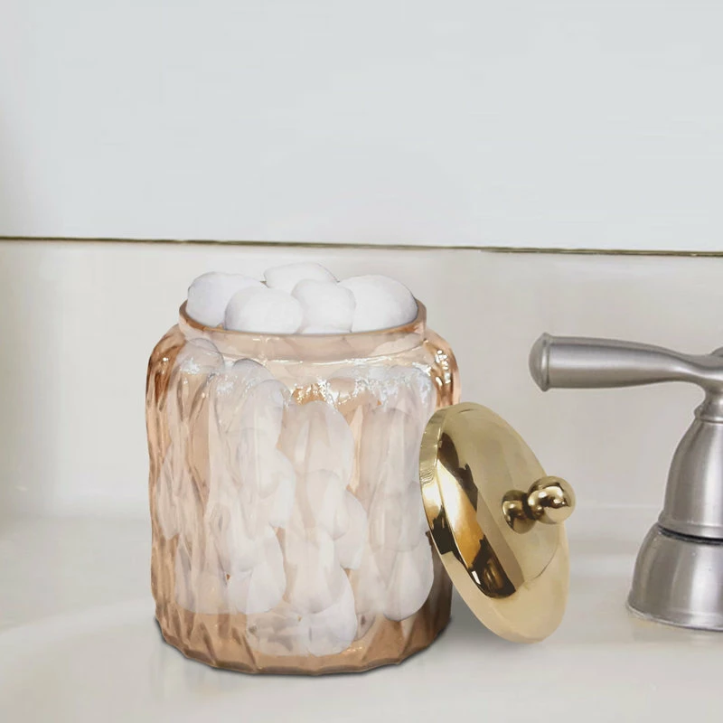 Cheap ๐ TATARA Nu Steel Amber Glass With Gold Colored Steel Cotton Container โค๏ธ 5 Cheap ๐ TATARA Nu Steel Amber Glass With Gold Colored Steel Cotton Container โค๏ธ - Image 5