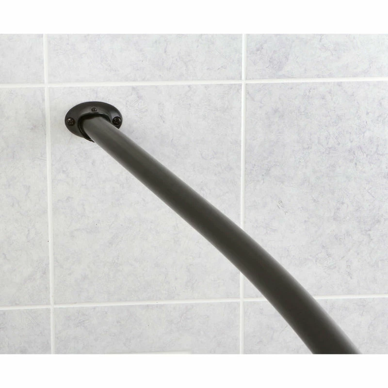 Outlet โ Kingston Brass Adjustable Single Curved Shower Curtain Rod, Oil Rubbed Bronze ๐ 4 Outlet โ Kingston Brass Adjustable Single Curved Shower Curtain Rod, Oil Rubbed Bronze ๐ - Image 4