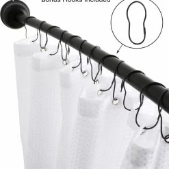 Top 10 ✨ Dillon And Daria's Designs LLC Utopia Alley Aluminum Curved Shower Rod, 72", Black 🤩