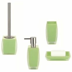 Outlet 🔔 4-Piece Bathroom Accessories Set Spirella Freddo Green ✨