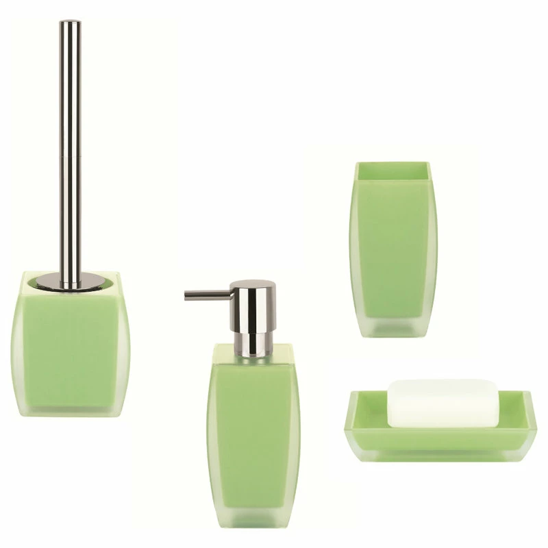 Outlet ๐ 4-Piece Bathroom Accessories Set Spirella Freddo Green โจ 1 Outlet ๐ 4-Piece Bathroom Accessories Set Spirella Freddo Green โจ